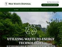 Tablet Screenshot of mwastedisposal.com